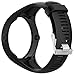 RuenTech Compatible for Polar M200 Replacement Bands Silicone Strap Sport Wristband for Polar M200 GPS Running Sports Watch (Black)