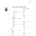 12 Generation Pedigree Chart - 10 pack
