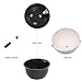 Growers Hanging Basket, Indoor Outdoor Hanging Planter Basket, 10.4 in.Round Resin Garden Plant Hanging Planters Decor Pot (White)