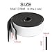 MAGZO Weather Stripping Door Seal, 2 Inch Wide X 1/4 Inch Thick Adhesive Foam Tape Soundproof Weatherstripping for Windows, 2 Rolls Total 13FT Black
