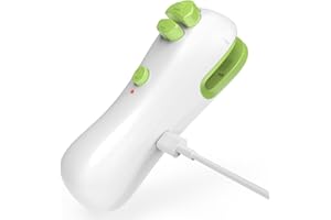 OidoZac Chip Bag Sealer Mini, Rechargeable Heat Sealer, 3 in 1 Mini Bag Sealer Heat Seal with Cutter & Magnet, Portable Mini Bag Resealer for Chip Bags, Plastic Bags, Snack Bags (White-Green)