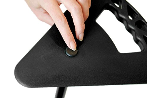 Sitzstock schwarz faltbar mit Tasche extra kurz mit extra breitem Antirutschfuss – Bild 5