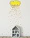 200 Raining Emoticons Wall Decal Sticker. Great Party Favors and for Kid's Room. #6093