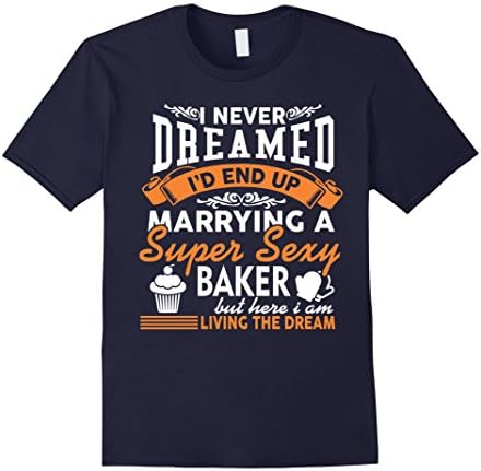 Men's The Super Sexy Baker - Funny Gift Shirt For Christmas XL Navy