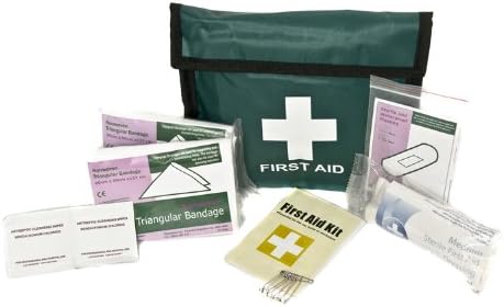 22 PIECE FIRST AID EMERGENCY KIT HOME MEDICAL CAMPING OFFICE TRAVEL CAR TAXI