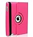 AiSMei Case for 9.7-Inch iPad 5th (2017)/ iPad 6th (2018)/ iPad Air (2015), Rotating Protective Case Cover w/Auto Wake/Sleep Function,Rose Pink