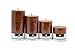 Marigold Stores Decorative Aromatic Coffee Scented Candles/Pillar Candles/Candle Set Size 4.5″X2″, 3.5″X2″, 3″X 2″ and 2″X2″. – Set of 4thumb 3