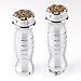 KiWAV Chrome 1 Inch Grips x2 pcs Aluminum MAG44 Revolver Cylinder Brass Bullet Style Compatible for Harley-Davidson