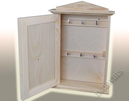 LLAVE DE MADERA DE CASA DE MADERA CAJA DE MADERA PERCHA PLAIN DNKP: Amazon.es: Hogar