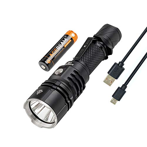 ACEBEAM L16 Tactical Flashlights Cree XHP35 LED 2000 Lumens Flashlight,Micro-USB Rechargeable,Long Throw Distance 1978ft