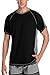 Vegatos Mens Short Sleeve Swim Shirt UV Protection Rash Guard Quick Dry Swim Tee