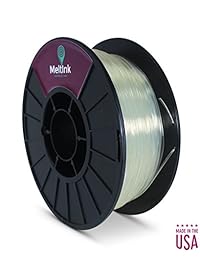 MeltInk3D Filamento PLA para impresoras 3D 0.069 in Filamento PLA 1 kg (2,2 lb) Fabricado en Estados Unidos transparente