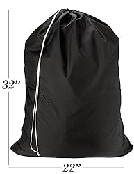 Nylon Laundry Bag - Locking Drawstring Closure and