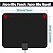 TV Antenna Indoor Digital HDTV Freeview 4K HD VHF UHF for Local Channels 130 Miles with Signal Amplifier for All Television 16.4 ft Cable