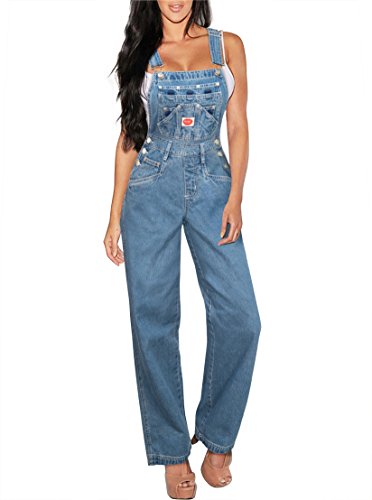 Revolt women s classic denim bib overalls pvj156172. me…