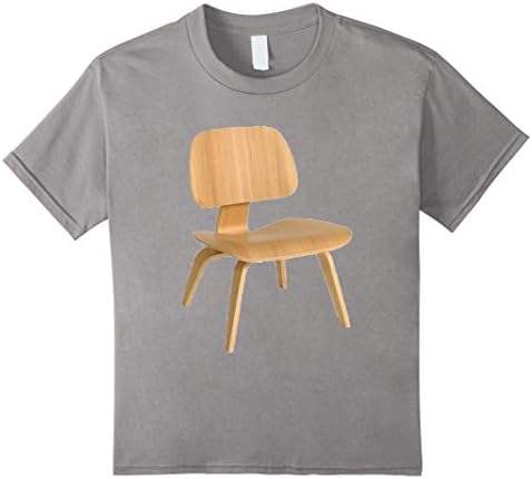 Kids Eames Style Wood Lounge Chair T-shirt 12 Slate