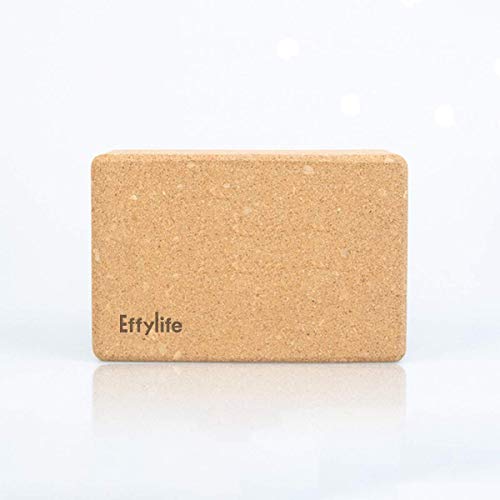 EffyLife-Yoga-Block-Supportive-Latex-Free-Eco-Friendly-Cork-Soft-Non-Slip-Surface-for-Yoga-Pilates-Meditation-9-x-6-x-3-High-Density-Yoga-Blocks-Provides-Stability-and-Balance-1-Piece