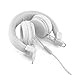 Einskey Kids Headphones with Microphone for Gaming and Chatting, Wired Foldable Headset for Children (White)