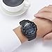 Men's Sport Digital Wrist Watches Outdoor Water Resistant Military Casual LED Backlight Watch (Black)
