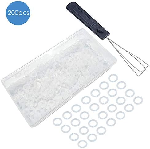 Keycap Puller Tool + 200pcs Rubber Rings Seal O-ring Rubber Keyboard Dampeners for Cherry MX Switch keyboard and and other mechanical keyboards