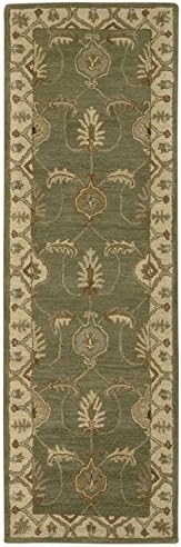 Rug Squared Worcester Transitional Western Rug Runner (WOR87), 2-Feet 3-Inches by 7-Feet 6-Inches, Kiwi
