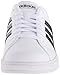 adidas NEO Women's Baseline W Fashion Sneaker, White/Black/White, 8 M US