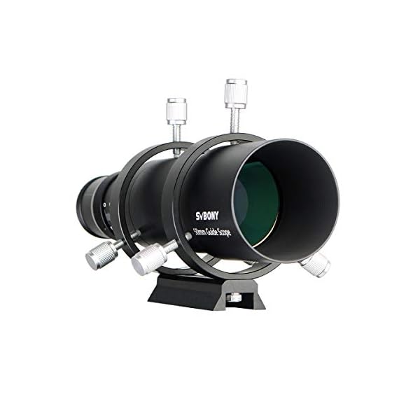 Svbony SV106 Teleskop Guiders, 60mm FMC Teleskope Sucher mit 240mm Brennweite Helical Fokussiergerät, Sucherfernrohre Teleskop Zubehör für Teleskop Astrokamera Autoguide Astrofotografie