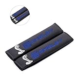 Amooca 2pcs Snake Carbon Fiber Embroidery Car Seat Belt Cushion Shoulder Pad For SHELBY