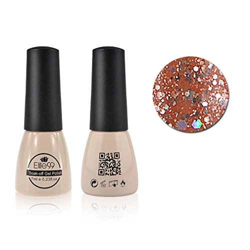 Elite99 Soak-Off UV LED Gel Polish Nail Art New Bling Colours Manicure Lacquer 7ml Glitter Sandybrown 319 Elite99 Soak-Off UV LED Gel Polish Nail Art New Bling Colours Manicure Lacquer 7ml Glitter Sandybrown 319