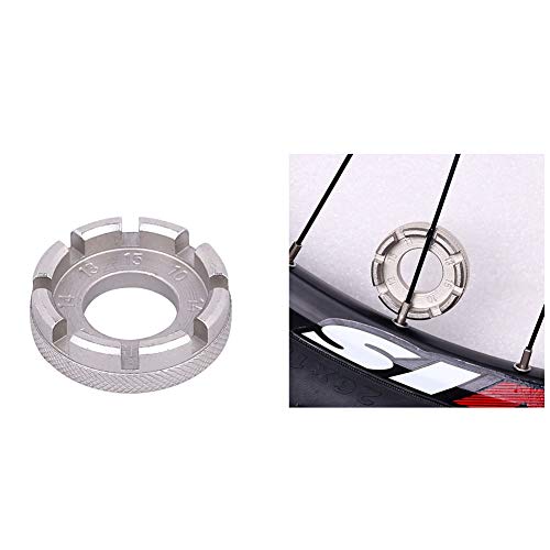 Beautyer Bike 8 Way Spoke Wrench Spoke Nipple Key Wheel Rim Wrench Spanner Repair Tool Cycling Pocket Tools 1PC