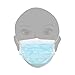 Pack of 400 Disposable Face Masks - Medical Mask - Allergy Mask - Dental Mask - Blue