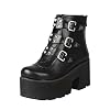 YIYA-Womens-Studded-Mid-Calf-Combat-Boots-Black-Goth-Platform-Boots-Round-Toe-Buckle-Chunky-Heel-Booties