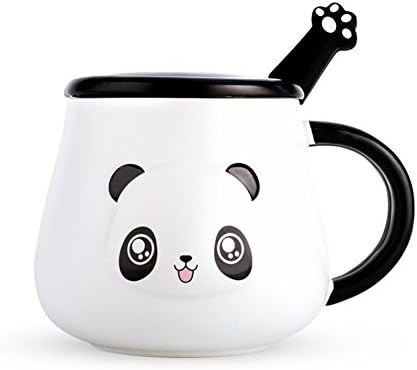 Panda coffee mugs tea cups teacups ceramicporcelain espresso travel mug-C 450ml
