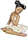 Cosmos 10124 Fine Porcelain African American Ballerina in Pink Dress Figurine, 4-1/4-Inch