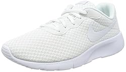 NIKE Big Kids' Tanjun Sneakers, White, 6.5 M US