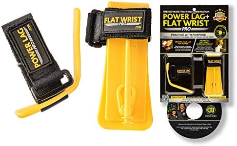 Golf Swing Training Aids – Golf Swing Lag Trainer and Golf Flat Wrist Trainer for Chipping, Slice and Full Swing