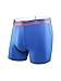 Saxx Men's Quest 2.0 With Fly Boxers Underwear Large Royal Ombre Stripe