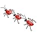 bsart Metal Wall Decor,Wall Art,Wall Sculpture,Ladybug(3-Piece) (Metal-01)
