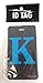Initial Luggage Tag Letter K Personalized ID Tag