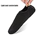 Hestya Upgraded Water Skin Shoes Aerobics Shoes Sole Barefoot Shoes Aqua Socks for Beach Swim Surf Yoga Exercise (L, 1 Pair, Black)