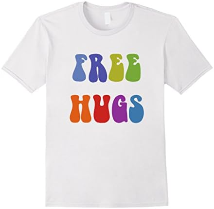 Men's Free Hugs T-Shirt Large White
