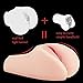 Pocket Pussy Male Masturbator with Lifelike Labia,Fondlove 3D Realistic Vaginal and Anal 8.3 inch Canal Stroker Large Masturbators Sleeve Sex Toy for Men Masturbation