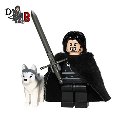 Custom Game of Thrones Jon Snow with Custom Fur Cape and Sword.
