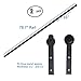 EWEI'S Homewares 13FT Antique Black Steel Double Sliding Barn Wood Door Hardware Kit Closet Set