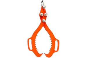 XROPURR 2 Serrated Claw Hook,Log Lifting Tongs, Heavy Duty Grapple Timber Claw,Lumber Skidding,Log Lifting -18in