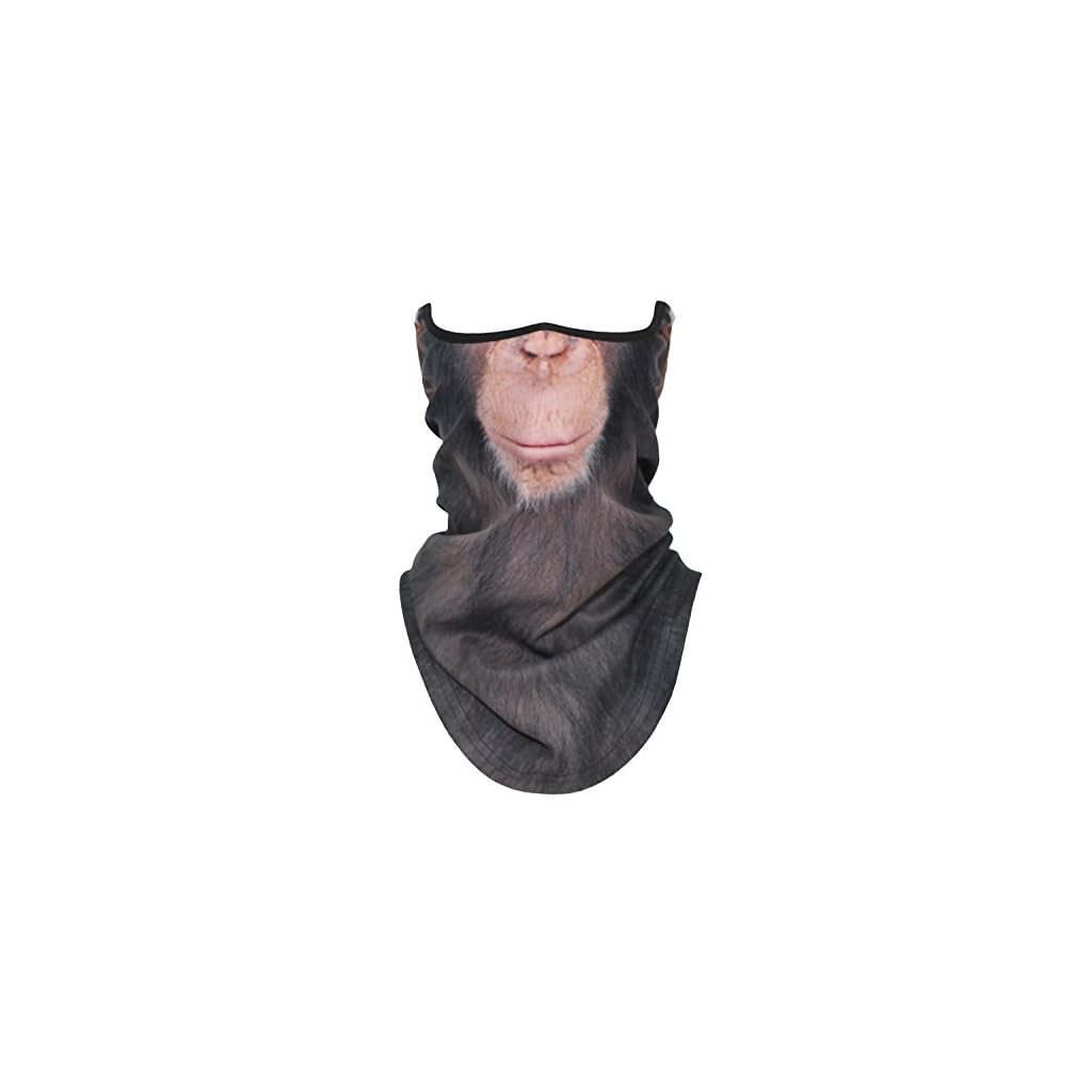 3D Animal Neck Gaiter Warmer Windproof Full Face Mask Scarf Ski Mask