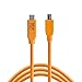TetherPro USB-C to 2.0 Mini-B 5-Pin, 5Gbps Gen 1, 15' (4.6m), High-Visibility Orange