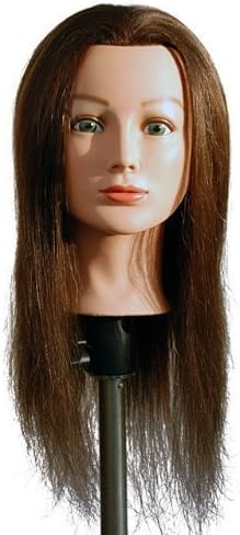 Marianna 20-22" Cosmetology Mannequin Head 100% Human Hair - Miss Barbara Brown
