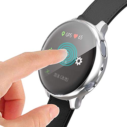 Haojavo 3 Pack Screen Protector Case for Galaxy Watch Active 2 40mm, Soft TPU Slim Fit Full Cover Screen Protector Case for Galaxy Watch Active 2 40mm Smartwatch Bands Accessories Black - Thumbnail 5