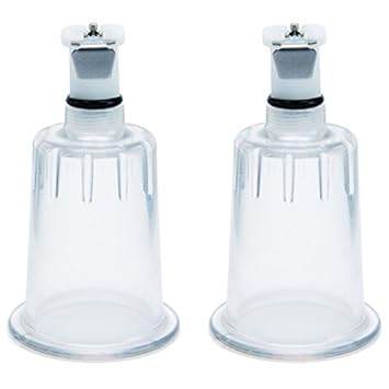 Nippelsauger Milchpumpe Pumpe Sexspielzeug Saugpumpe mit CPC Kupplung im Set für Brust Klitoris Sauger Sex Spielzeug für Paare Frauen Männer SUPER SUCKER Cup by BIG DINGELING (Größe L 30 mm)